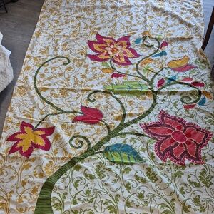 Pier 1 Multicolor Floral Tapestry